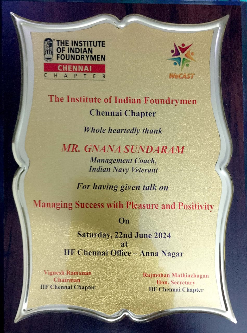 IIF Appreciation Plaque